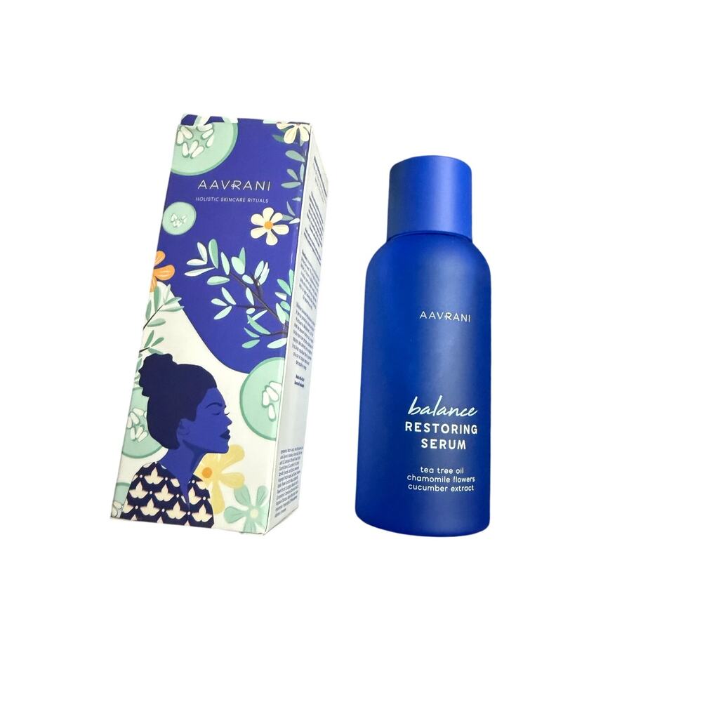 AAVRANI Balance Restoring Serum 1.7oz Tea Tree Chamomile Cucumber Hydrating NIB